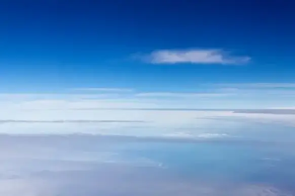 clouds from a plane