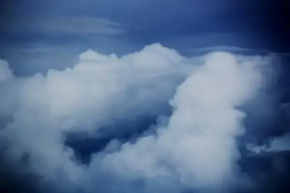 clouds in blue sky