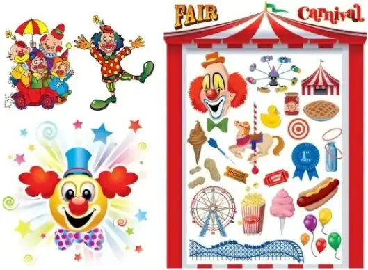 clowns u0026amp carnival vector