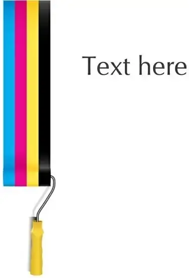 cmyk roller vector