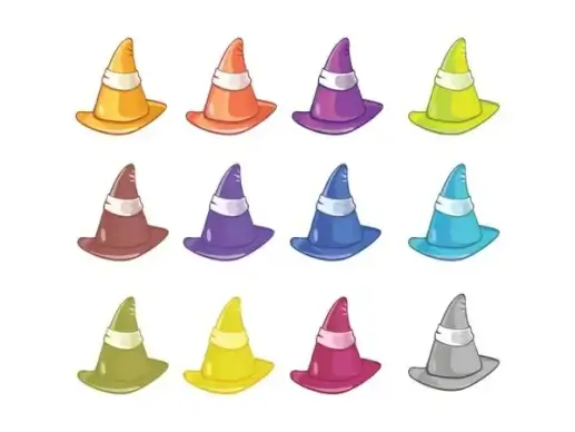 
								Colored Hats							