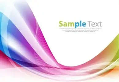 colorful abstract design wave background vector illustration