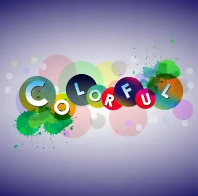 colorful background design text grunge and bokeh style