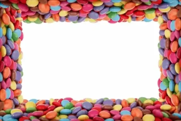 colorful candy frame