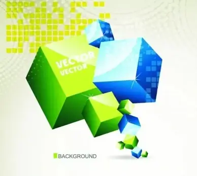 Colorful Cube Vector
