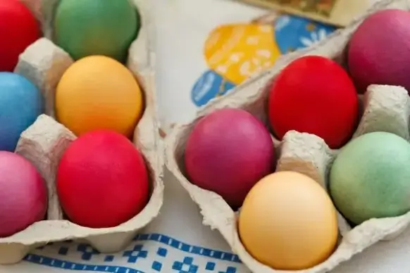 colorful easter eggs