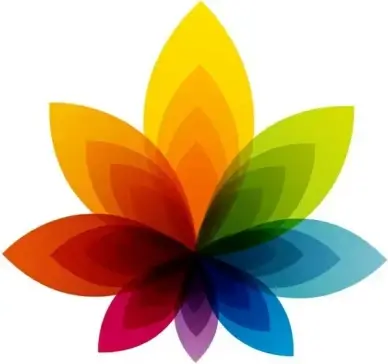 colorful flower abstract background vector graphic