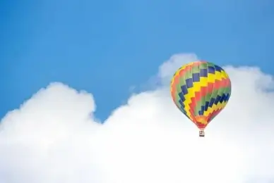 colorful hot air balloon