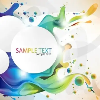 Colorful Paint Splashing Vector Art
