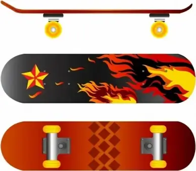 Colorful skateboard