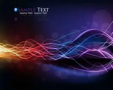 Colorful streamer background design vector
