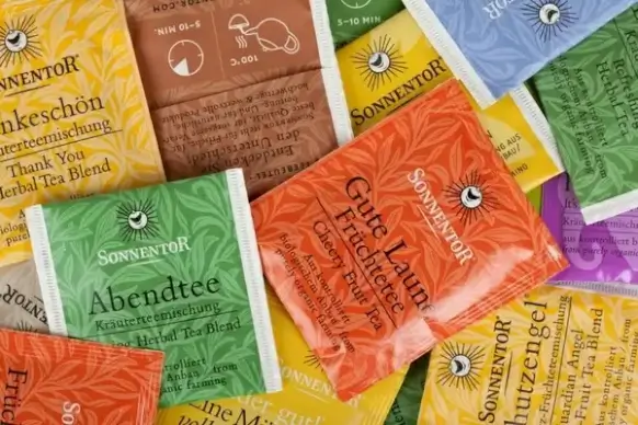 colorful tea bags