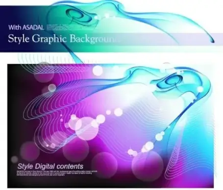 colorful vector background flow line phantom 1