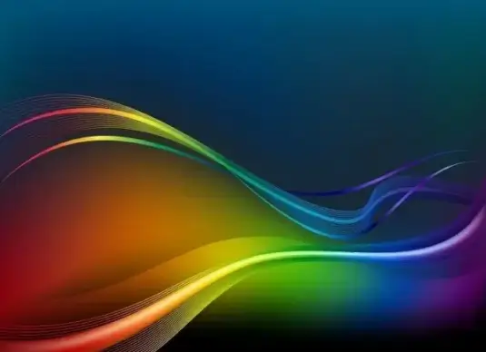 Colorful Waves and Lines Vector Background