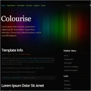 Colourise 1.0 Template