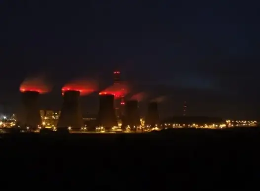 combined heat and power plant chimneys smoke