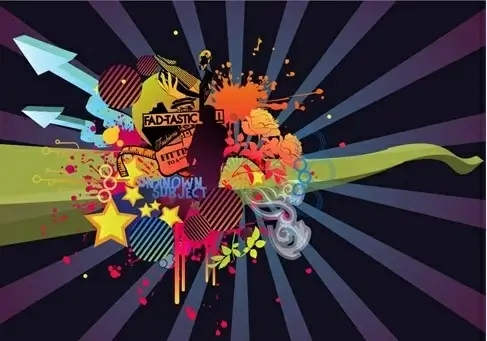 Combined Shapes Vector Graphic