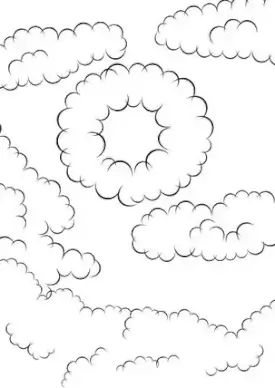 Comic Cloud Brushes