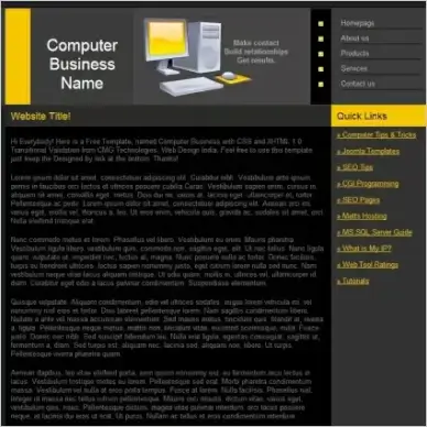 Computer Business Template
