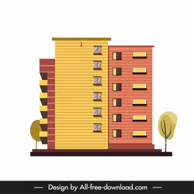 condominium apartment template side view sketch