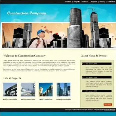 Construction Company Template