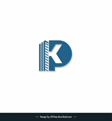 construction logotype 3d stylized texts architecture outline 