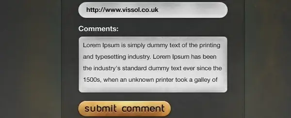 Contact Form Interface