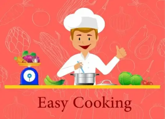 cooking training advertising male cook ingredients ornament