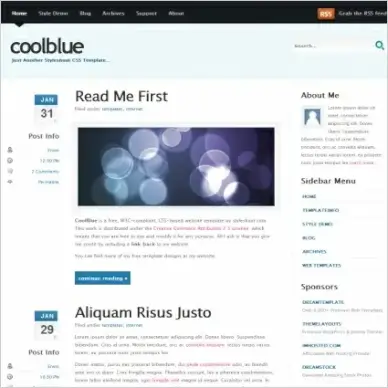 Cool Blue v1.0 Template