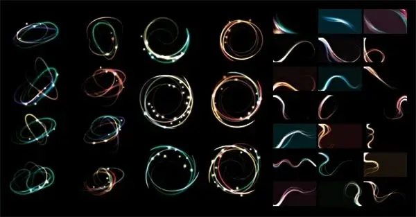cool glare of light vector