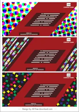 corporate banner backgrounds colorful abstract geometric decor