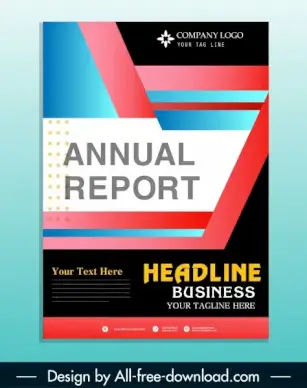 corporate brochure cover template colorful modern decor