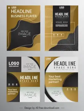 corporate flyer templates elegant modern technology design