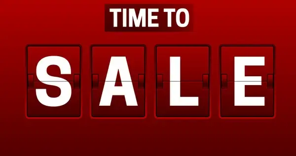 countdown clock design with red background