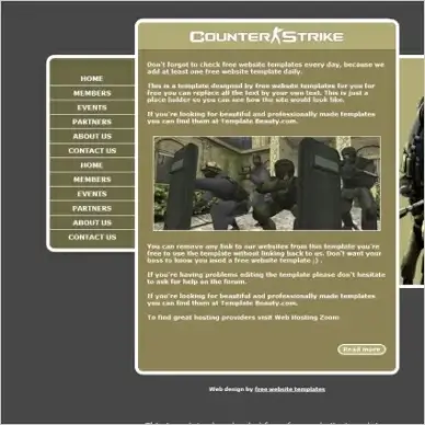 Counter Strike Template