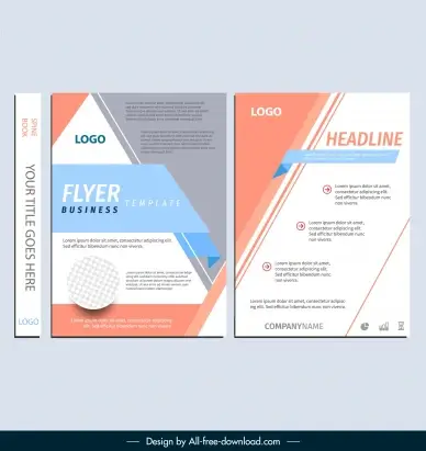 cover book  template elegant geometry decot