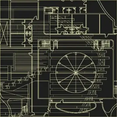 creative architectural blueprint background vector