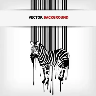 creative barcode background vector set