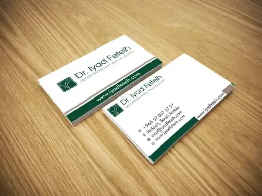 creative business card and mockup