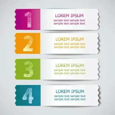 creative digital label design vector