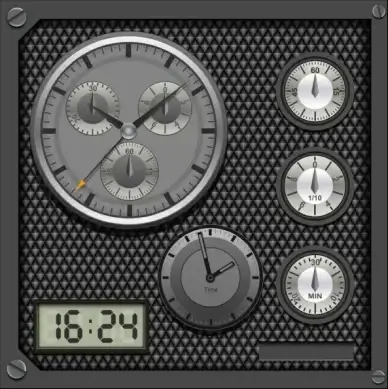 creative meter design elements vector