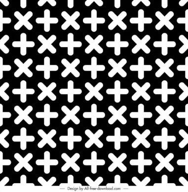 creative pattern black white calculation mark sign repeating 