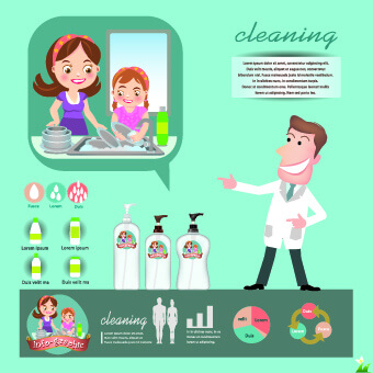 creative teeth care infographics vectors