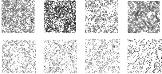 creative topographic map patterns vector