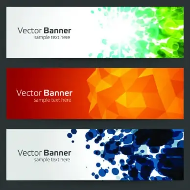 creative website headers banner vector set