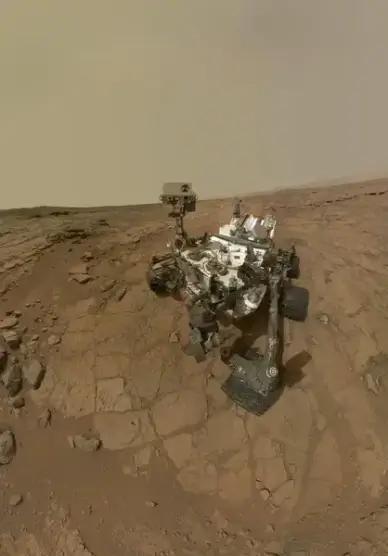 curiosity rovers self portrait at john klein drilling site