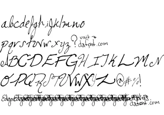 Cursive Edgar