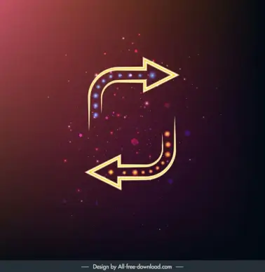 cursor backdrop moving arrows light effect elegance