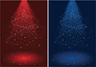 xmas backgrounds sparkling red blue dynamic lights effect
