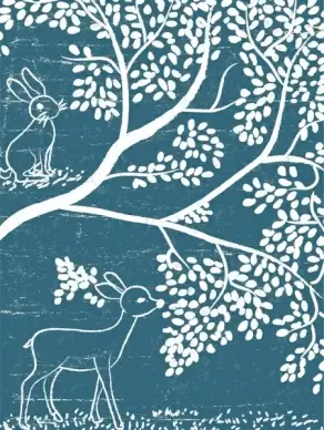 cute cartoon wildlife animals with hand drawing